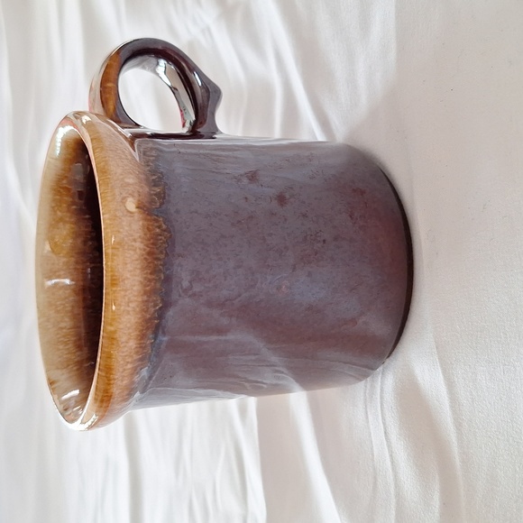☕️ McCoy 1412 Mug. Brown Drip Glaze. Earthenware. MCM - Picture 1 of 10